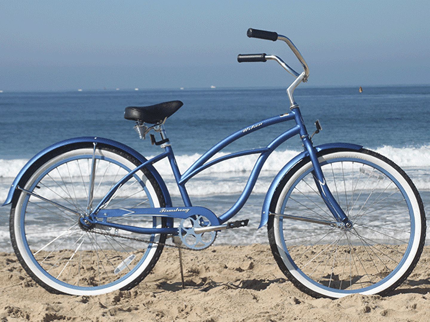 26" Firmstrong Urban Lady Boutique Single Speed Women's Beach Cruiser Bike, Matte Blue