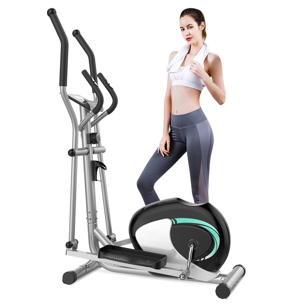 Elliptical Machine, Dripex Magnetic Elliptical Trainers (2025 New Upgraded), Fitness Cardio Cross Trainer w/ 8 Resistance Levels, 6KG Flywheel, Pulse Rate, LCD Monitor, Deivice Holder