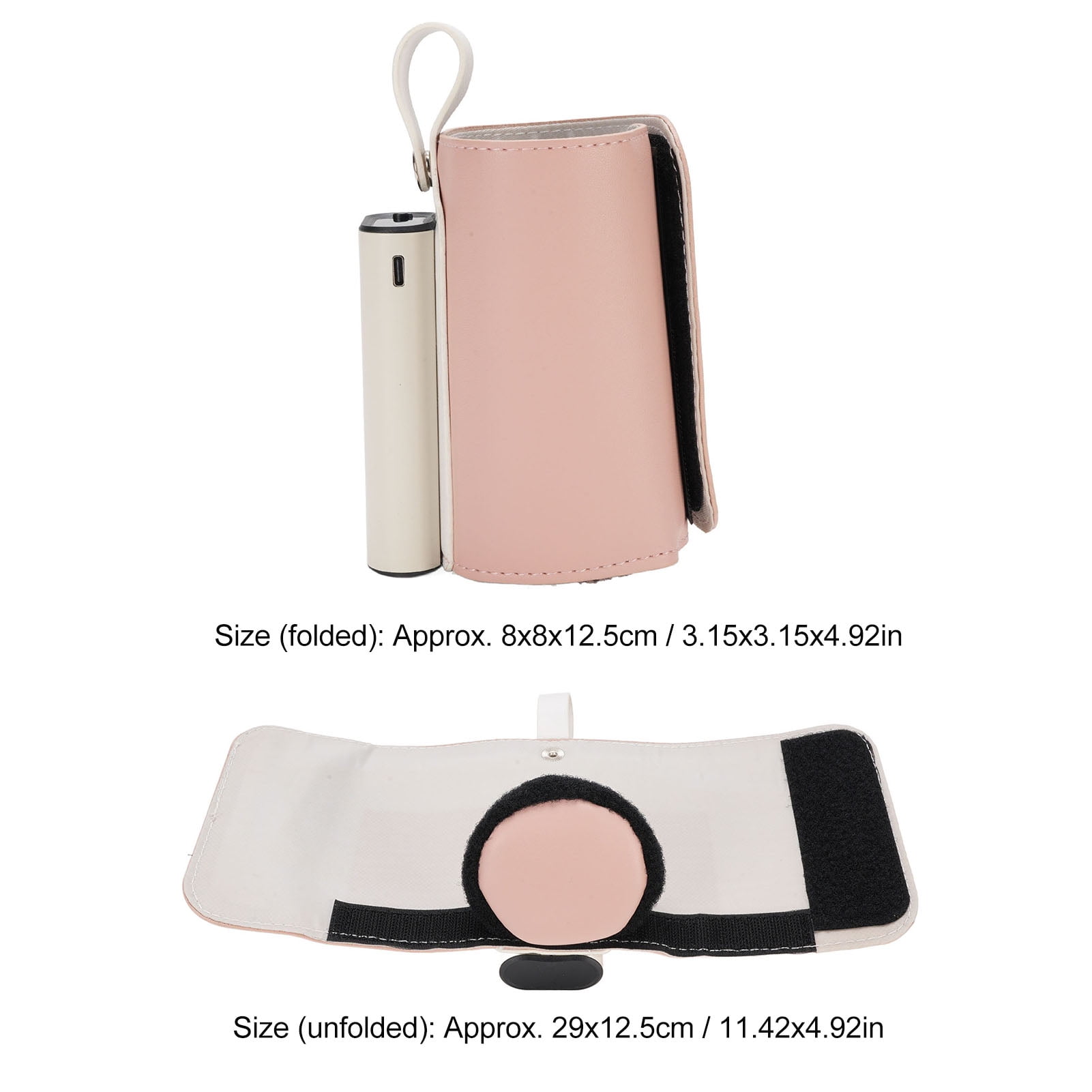 Nieyigj Portable Baby Bottle Warmer with 21 Temperature Settings 5800mAh Battery USB Charging Insulated Cover Fast Milk Warmer for Travel and Outdoors Pink