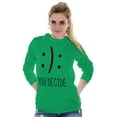 thumbnail image 3 of You Decide Happy Sad Emoticon Cute Long Sleeve TShirt Men Women Brisco Brands 2X, 3 of 6