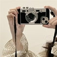 thumbnail image 2 of Case Compatible with iPhone 12,Cute 3D Vintage Camera Phone Case with Hand Strap Unique Cool Silicone TPU Case Shockproof Protective Case Women Girls for iPhone 12, 2 of 14
