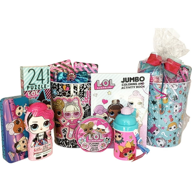 A Colorful LOL Gift Basket for Girls ages 39, Perfect Gift Baskets for