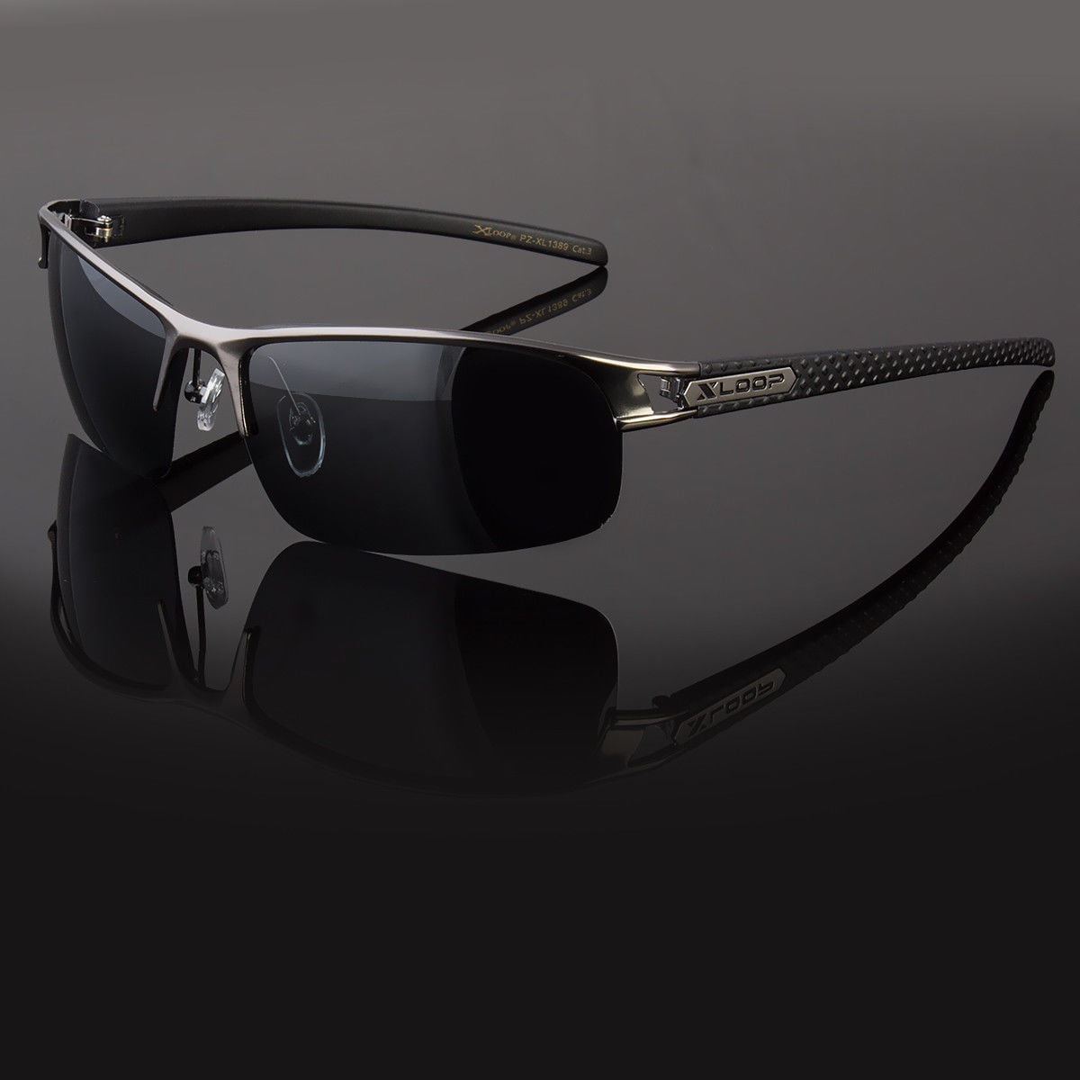 Metal Men Polarized Sunglasses Sport Wrap Around Driving Eyewear Glasses