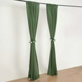 thumbnail image 3 of Efavormart 2 Pack | Olive Green Polyester Drapery Panels With Rod Pockets, Photography Backdrop Curtains, 5ftx8ft - 130 GSM, 3 of 9