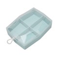 thumbnail image 3 of 4 Grid Powder Puff Container Portable Elegant Makeup Puff Storage Holder Case for Beads Jewelry, 3 of 14