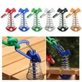 thumbnail image 2 of 10Pcs Deck Planks Board Tent Stakes Windproof Spring Anchors Fishbone Deck Anchors Peg Fishbone Guyline Cord Adjuster, 2 of 16