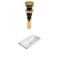 thumbnail image 1 of American Imaginations 23.82-in. W 3H4-in. Ceramic Top Set In White Color - Overflow Drain Incl. AI-30754, 1 of 8
