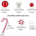 Christmas Vase Fillers White and Red Candy Cane Pearls Hydrogel Beads
