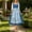Light Blue, variant on QUNYINEY Oktoberfest Summer Dresses for Women Plus Size Beer Carnival Sleeveless Long German Dirndl Dress Casual Square Neckline Loose Fit A Line Dresses