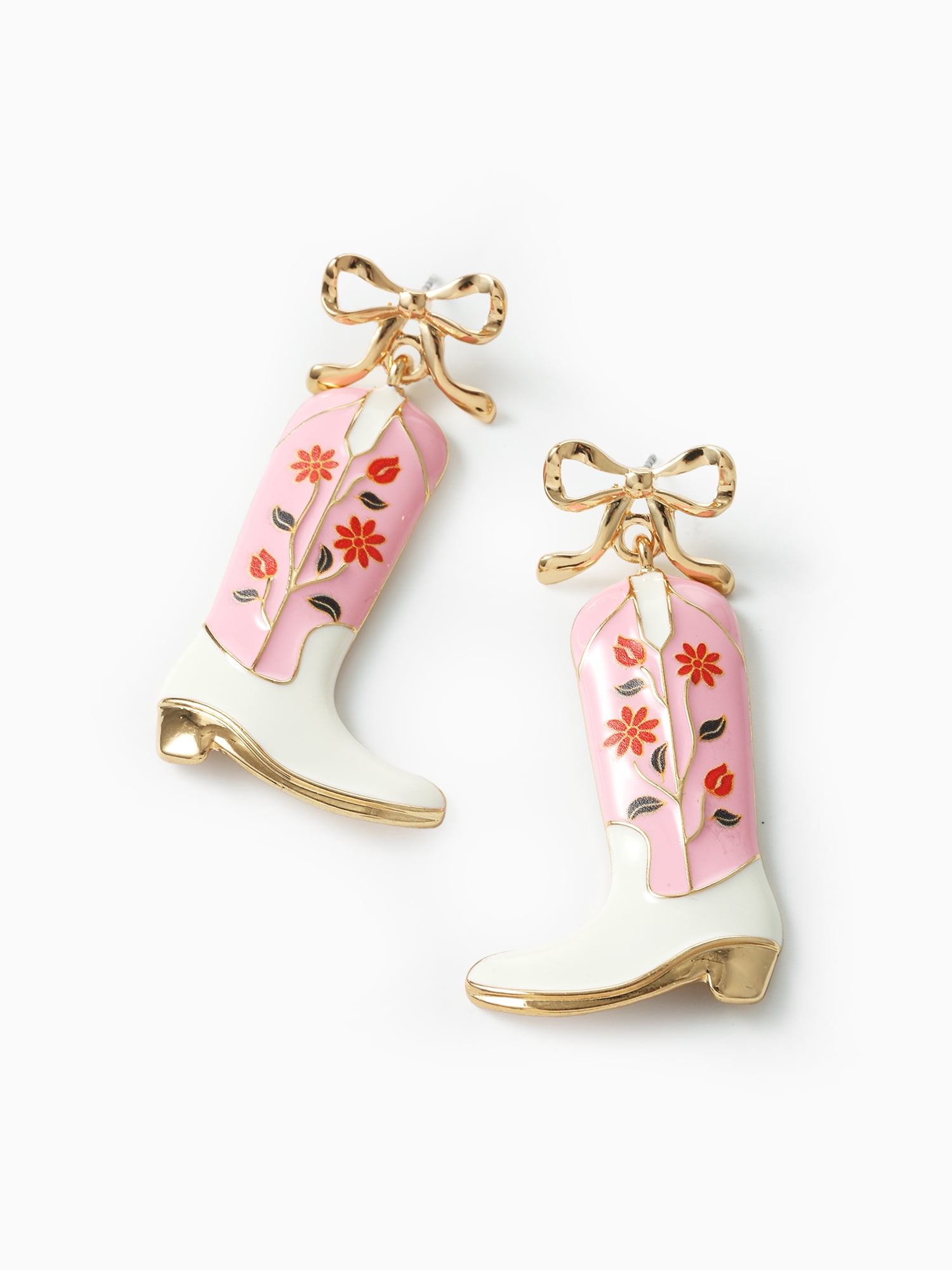 Packed Party Cowgirl Chic Boot Dangle Earrings