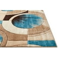 thumbnail image 3 of Well Woven Ruby Yolo Mid-Century Modern Geometric Blue 2' x 7' 3D High-Low Runner Area Rug, 3 of 6