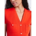 thumbnail image 4 of Free Assembly Women's Button Front Mini Dress with Ruffle Hem, Sizes XS-XXL, 4 of 5