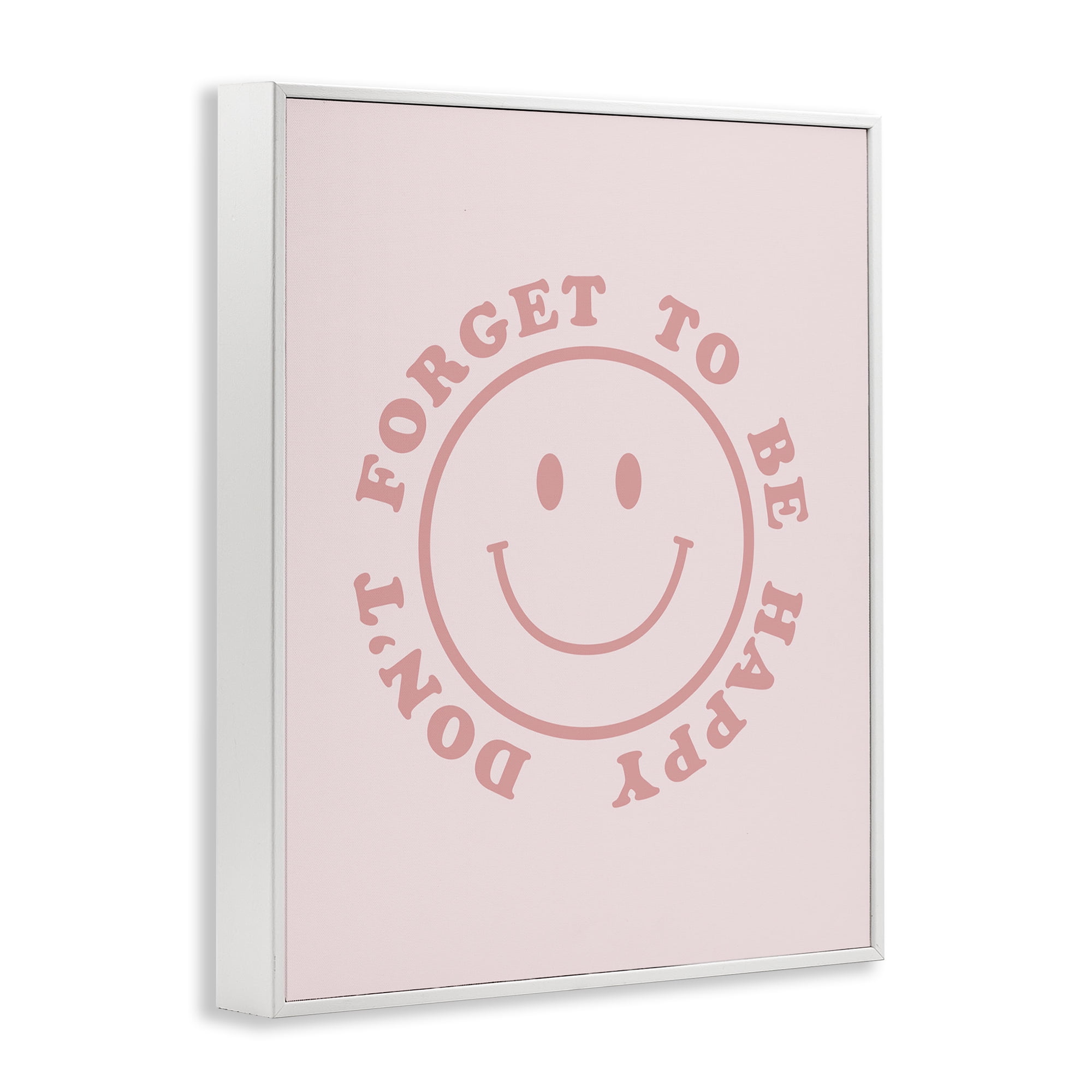 Stupell Industries Don't Forget Be Happy Typography Painting White Framed Art Print Wall Art, 11 x 14