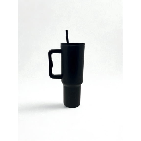 32oz Double Wall Stainless Steel Tumbler w/ Handle and Straw