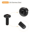 thumbnail image 4 of Unique Bargains Flanged Button Head Socket Cap Screws, 50 Pack M4x12mm 304 Stainless Steel Bolts, 4 of 5