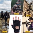 thumbnail image 5 of Negro cuatro tamaños de guantes de muñeca con cinturón de fitness de silicona antideslizante, tela de ropa de alta elasticidad, L, 5 of 5