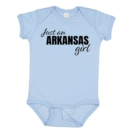 

Inktastic Just an Arkansas Girl Born and Raised Gift Baby Girl Bodysuit