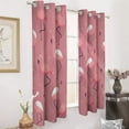 thumbnail image 2 of Blackout Curtains for Bedroom Flamingo Full Room Darkening Grommet Curtains for Living Room,Thermal Insulated Ombre Drapes, 2 of 7