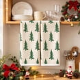 thumbnail image 3 of MYUNNIL 2Pcs Christmas Themed Hand Towels, 16 x 24" Soft Absorbent Xmas Tree Pattern Decorative Dish Towels, Reusable Seasonal Towels for Bathroom Kitchen & Holiday Gift, 3 of 6
