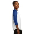thumbnail image 3 of Sport-Tek Youth PosiCharge Baseball Jersey-XL (White/True Royal), 3 of 6