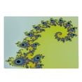 thumbnail image 2 of Fractal Cutting Board, Trippy Seahorse Pattern with Vortex Turning Swirled Petals Fantasy New Image, Decorative Tempered Glass Cutting and Serving Board, Large Size, Earth Yellow Blue, by Ambesonne, 2 of 5