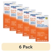 (6 pack) Equate Eye Itch Relief Antihistamine Eye Drops , 0.34 fl oz, Compare to ZadiatorÂ® Active Ingredient