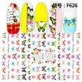 thumbnail image 3 of 8 Sheets Butterfly Nail Stickers 3D Flowers Nail Stickers Spring Summer Butterfly Nail Art Stickers Self-Adhesive Nail Decals Nail Design DIY Nail Art Nails Decoration, 3 of 8