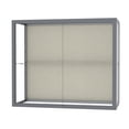 thumbnail image 6 of Waddell 2282PB-BZ Champion 36 x 30 x 14 in. Wall Case with Four 14 in. Half-Length Shelves, Plaque Back - Dark Bronze, 6 of 7