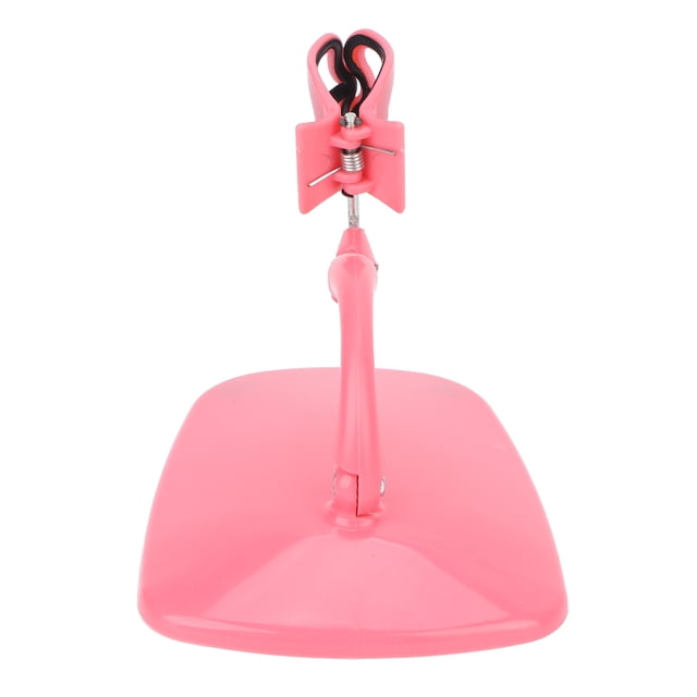 Soporte de esmalte de manos gratis, soporte de botella de esmalte de uas de base ancha auxiliar ajustable para tienda de manicura LHCER Soporte para esmalte de manos libres