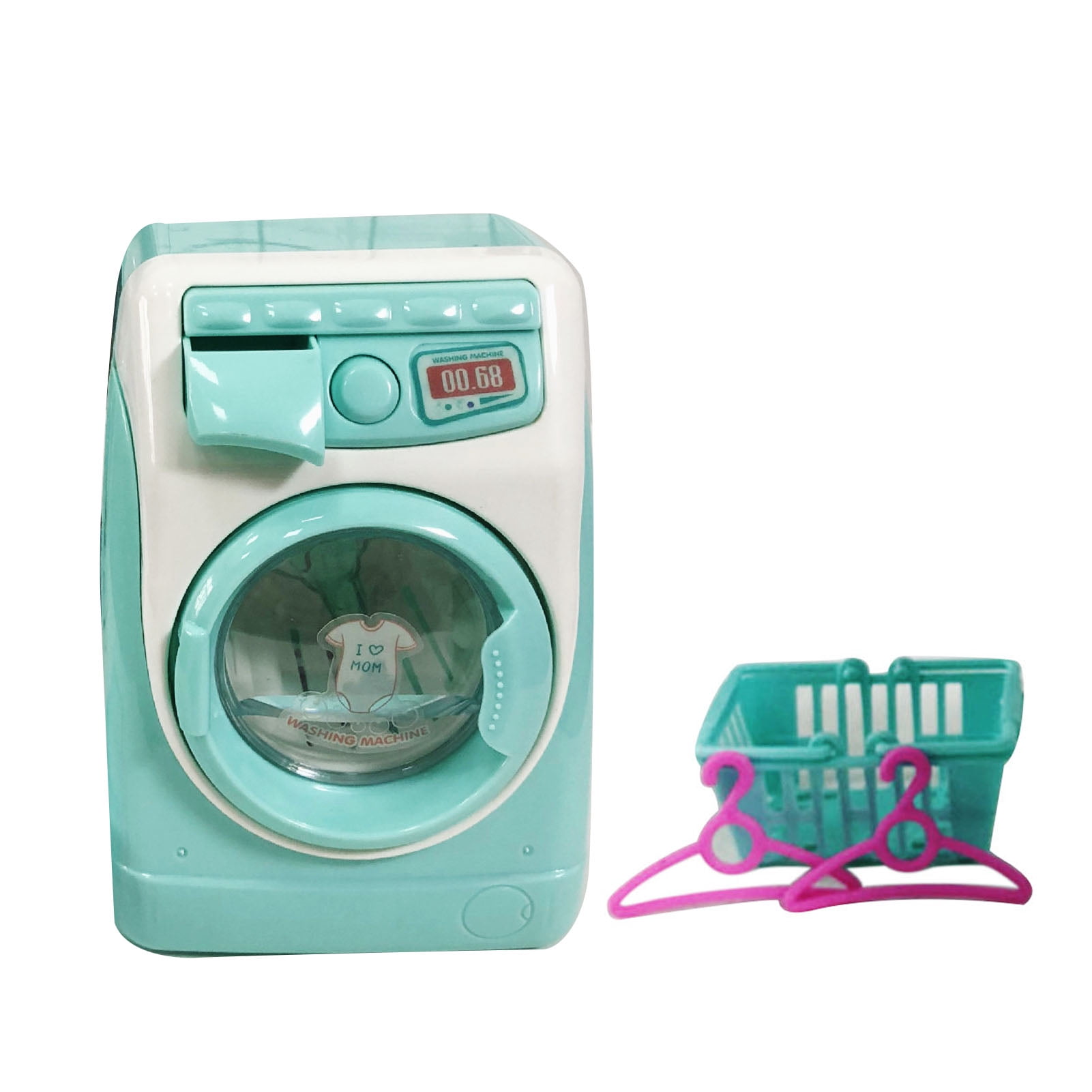 Mini Simulation Electric Washing Machine Play Toy Makeup Brush