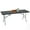 BLACK, variant on YRLLENSDAN,Folding Table 6FT,Folding Dining Table,Portable Table Camping,Plastic Long Table,with Carrying Handle,Suitable for Outdoor Use,White