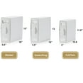thumbnail image 7 of 6 Pack Bed Sheet Organizers, Foldable Linen Closet Organizers and Storage, Sheets Set Folder Keeper with Window, Queen/King Size, Off-White, 7 of 7