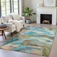 thumbnail image 6 of Dalyn Rugs Machine Washable Indoor/Outdoor Chantille ACN2039 Teal 2'6" x 3'10" Rug, 6 of 9