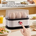 thumbnail image 4 of Cocedor De Huevos Cocidos 6 Capacidad Acero Inoxidable Inteligente, 4 of 7