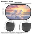 thumbnail image 7 of Yuyamidu Running Horse Car Sun Shade for Baby Sunset Side Window Shades for Car SUV Sedan 2 Pack Fashion Sun Visor Cute Sunshade for Car Back Window, 7 of 7