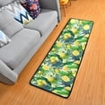 thumbnail image 3 of Dreamtimes Summer Lemon Tropical Hallway Runner Rug 2'x6' Kitchen Rug with Rubber Backing Palm Leaves Fruit Non Slip Entryway Rug Runner Washable Soft Area Rug for Hallway Bedroom Kitchen Decor, 3 of 6