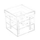 thumbnail image 1 of Florero de acrílico transparente, organizador de maquillaje y cosméticos, caja de almacenamiento de flores inmortales 9 hoyos, 1 of 9