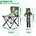 thumbnail image 3 of Blooming Flowers Portable Camping Chair Small for Kids Outdoor Folding Beach Chair Fishing Chair Lawn Chair with Carry Bag, 3 of 7