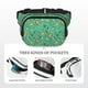 thumbnail image 5 of Fotbe Funny Animals in Jungle Cangurera Cuadrada con Estampado de Doble Capa, Bolsa de Cintura Ajustable Mini para Hombres y Mujeres, 5 of 9