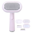 thumbnail image 2 of Ensemble de Brosse de Toilettage pour Animaux de Compagnie, Poignée Confortable une Épilation Bouton Brosse Auto Slicker Réutilisable pour Chien et Chat pour Chaise pour Voiture Rose 5 en 1, 2 of 8