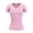 C157 Pink, variant on Gbsyewxs Womens Tops V Neck Short Sleeve Solid Color Loose Summer T Shirts For Women Army Green