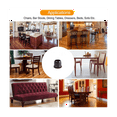 thumbnail image 5 of Extra Small Silicone Chair Leg Floor Protectors, Dark Brown Chair Leg W/Wrapped Felt, Dark Silicon Furniture, 5 of 5