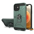 thumbnail image 2 of For Apple iPhone 14 Pro Max (6.7") Hybrid Ring Stand [360° Rotatable Ring Holder Magnetic Kickstand] Rubber Shockproof Phone Case Cover by Xpression - Green, 2 of 9