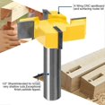 thumbnail image 3 of Standard CNC Spoilboard Router Cutters Flattening Cutter for Plate 1/2" Shank, 3 of 5