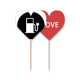 thumbnail image 1 of Los vehículos de energía proteger medio ambiente estación de Charing Palillos de dientes bandera etiqueta de amor selección de pastelitos, 1 of 4