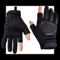 thumbnail image 3 of Glove Station The Shooter Gloves - Suede Leather Palm for Durability, Protection Work Gloves for Men, 2 Fingerless Design for Motorcycle Gloves, 3 of 4