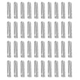 thumbnail image 1 of Unique Bargains 40Pack 4x20mm Metal Shoelace Tips Open Mouth Shoelace Repair Cords End Tips Silver, 1 of 6