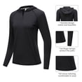 thumbnail image 4 of WBQ Hooded UPF 50+ Sun Protection T Shirts Long Sleeve Athletic Shirts, 4 of 7