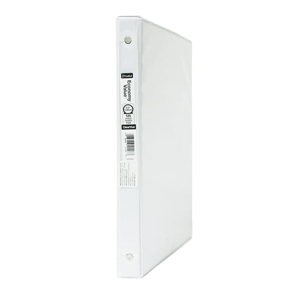Carpeta de argollas Cardinal herraje "O", Economy Value 5/8 Pulgadas, Color Blanco