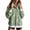 Green, variant on Women's Plus Size Gingham Plaid Sweatshirt Half Snap Long Sleeve Stand Collar Pullover Top Casual Checkered Sweatshirts